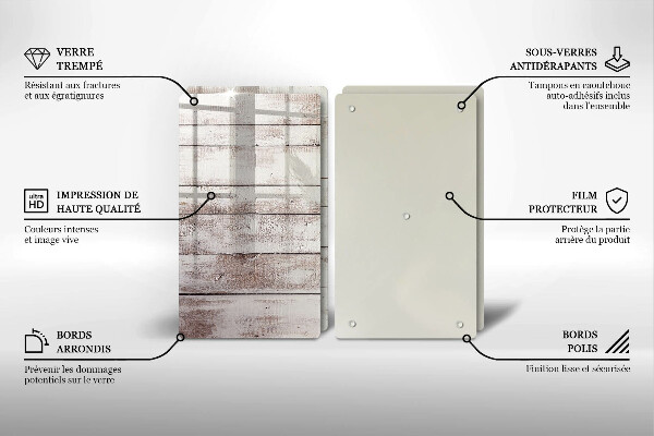 Herdabdeckung Alte Holzbretter