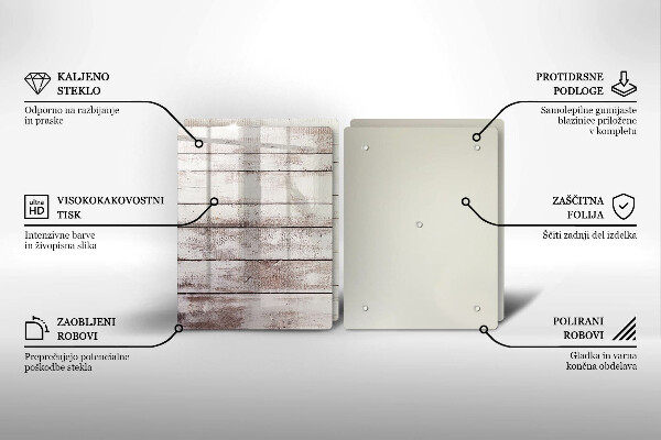 Herdabdeckung Alte Holzbretter