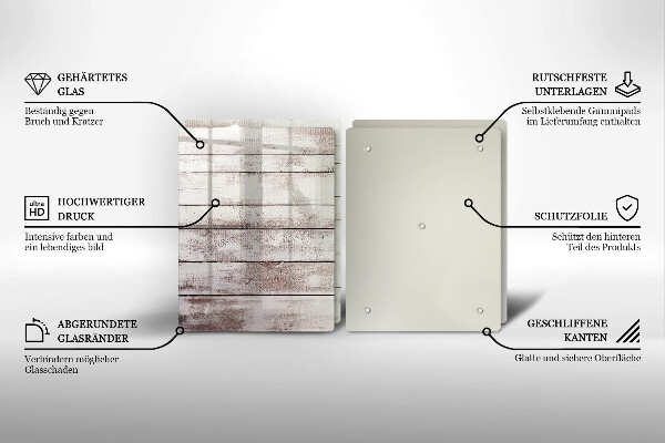 Herdabdeckung Alte Holzbretter