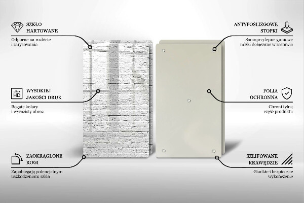 Herdabdeckung Backsteinmauer