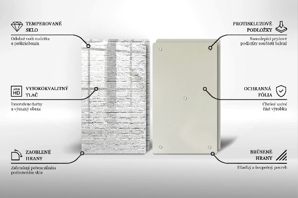 Herdabdeckung Backsteinmauer