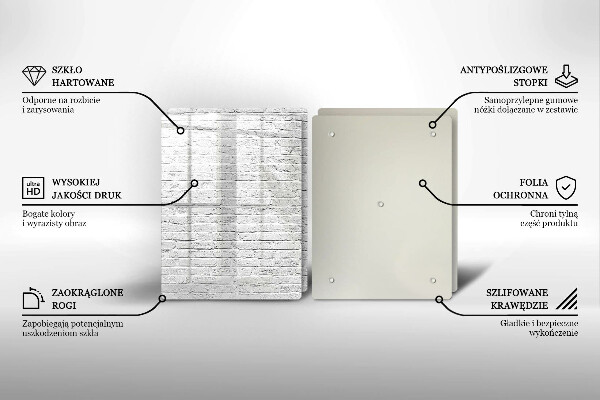 Herdabdeckung Backsteinmauer