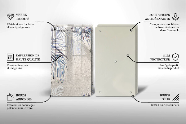 Herdabdeckung Subtile Blätter