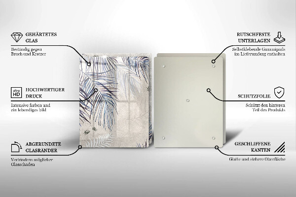 Herdabdeckung Subtile Blätter