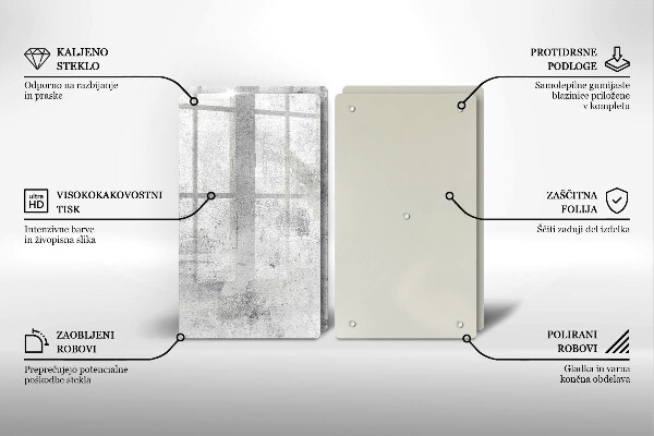 Herdabdeckung Betonstruktur