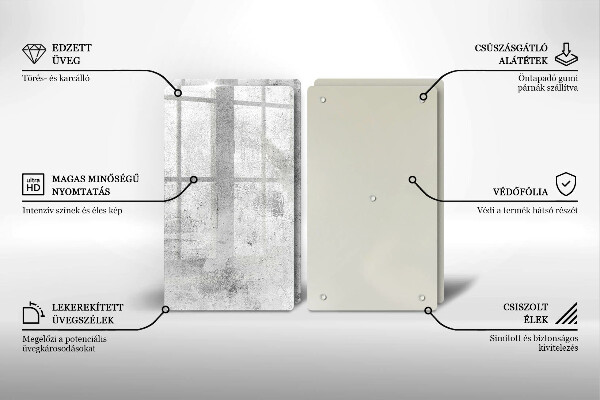 Herdabdeckung Betonstruktur