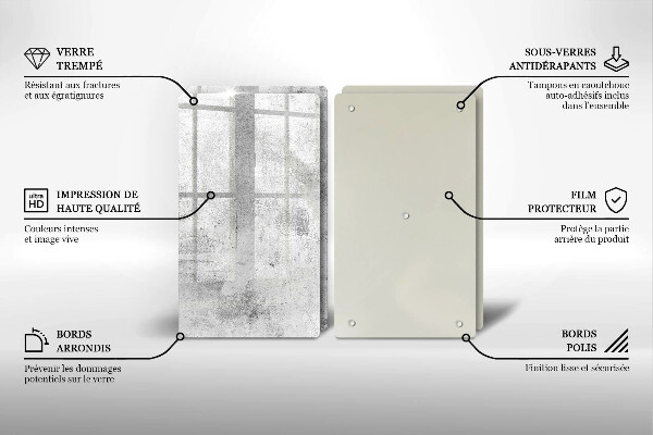 Herdabdeckung Betonstruktur