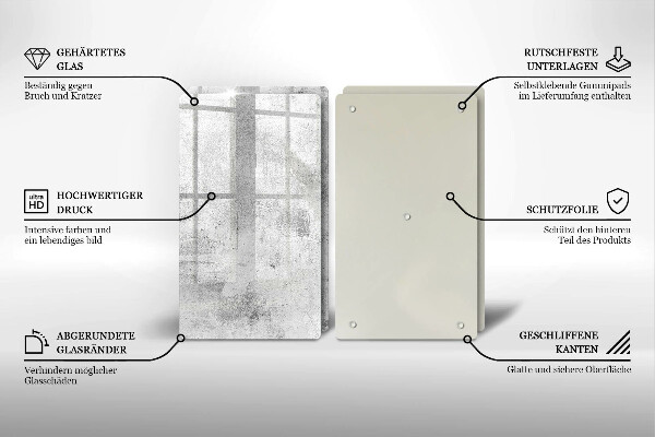 Herdabdeckung Betonstruktur