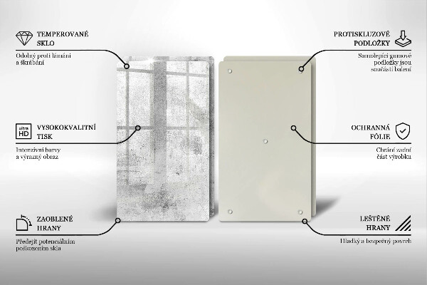 Herdabdeckung Betonstruktur