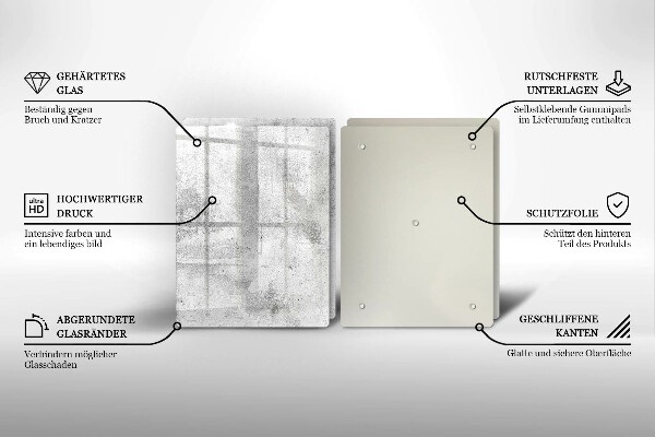 Herdabdeckung Betonstruktur