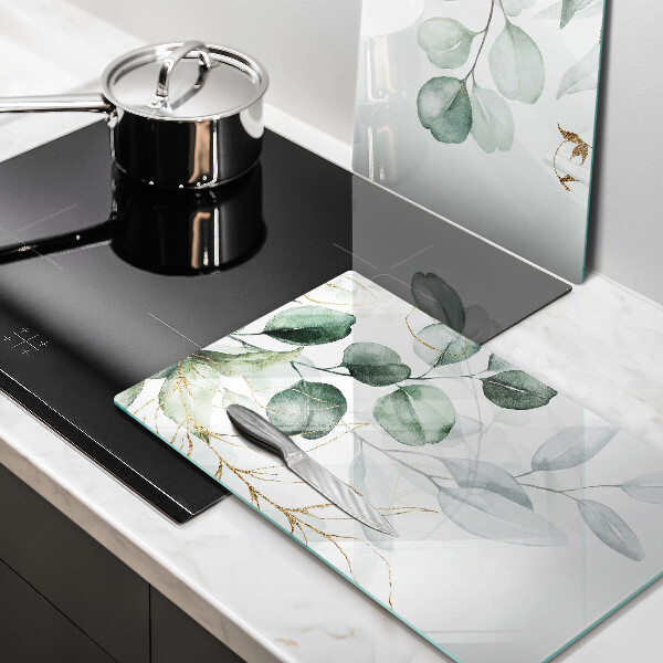 Herdabdeckung Bemalte Pflanzen