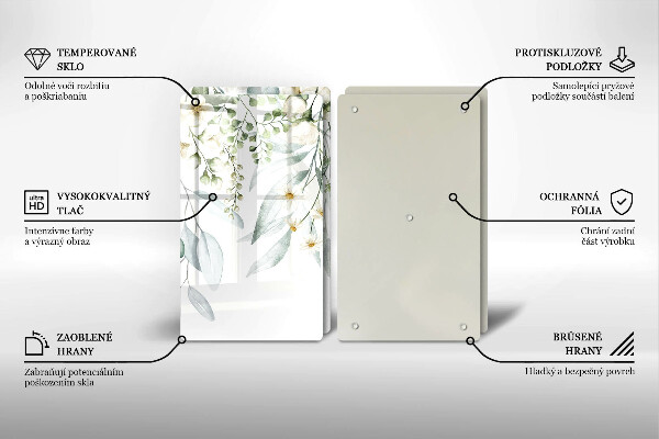 Herdabdeckung Aquarellpflanzen