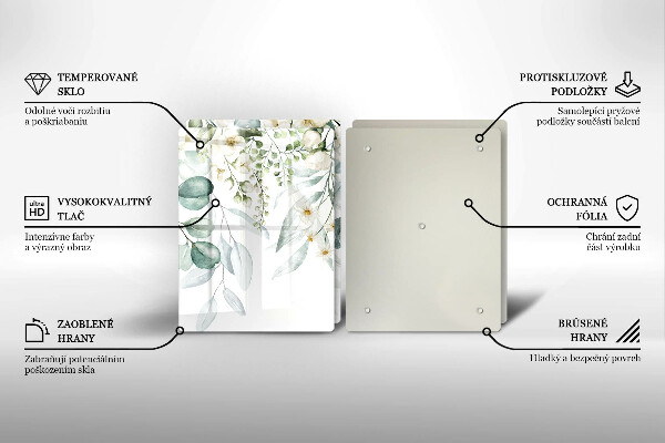 Herdabdeckung Aquarellpflanzen