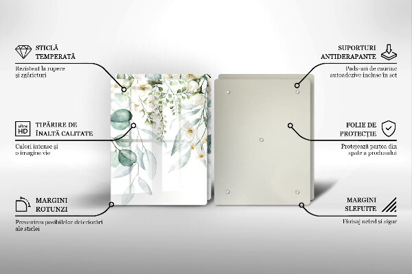 Herdabdeckung Aquarellpflanzen