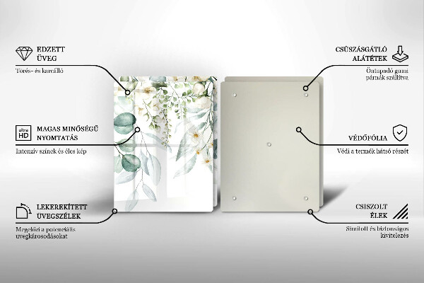 Herdabdeckung Aquarellpflanzen