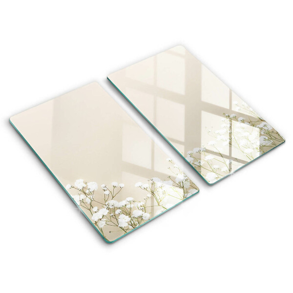 Herdabdeckung Gips-Boho-Blumen