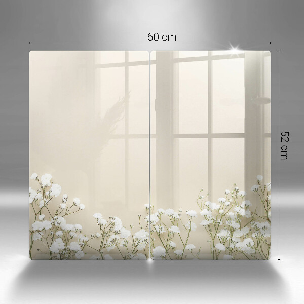 Herdabdeckung Gips-Boho-Blumen