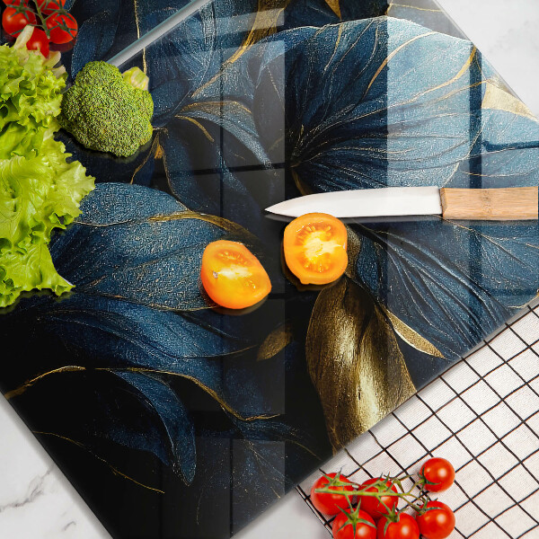 Herdabdeckung Dekorative Blätter mit Gold