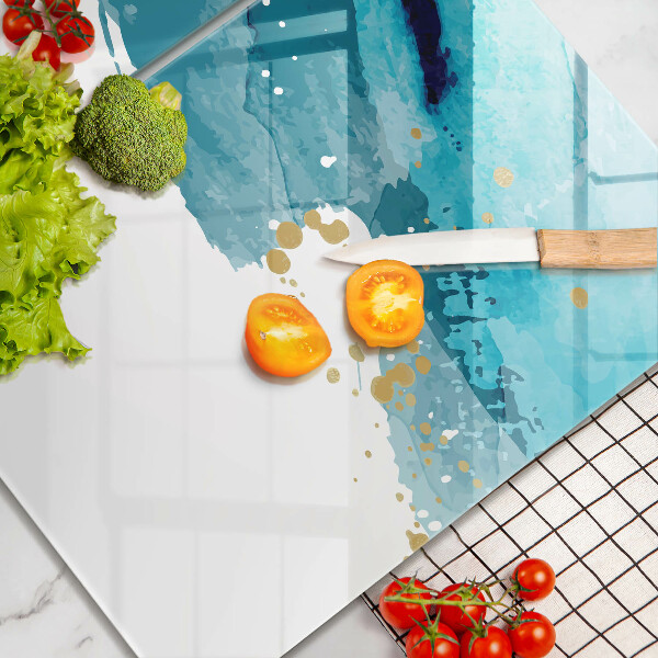 Herdabdeckung Blaue Flecken