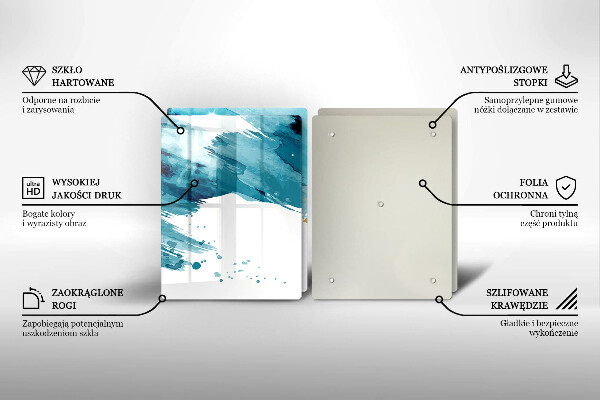 Herdabdeckung Blaue Flecken