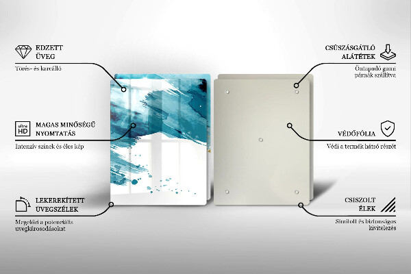 Herdabdeckung Blaue Flecken