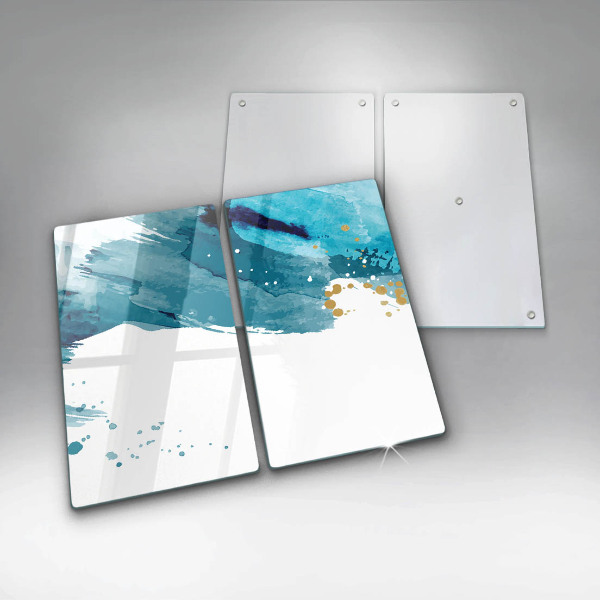 Herdabdeckung Blaue Flecken