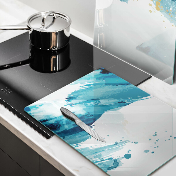 Herdabdeckung Blaue Flecken