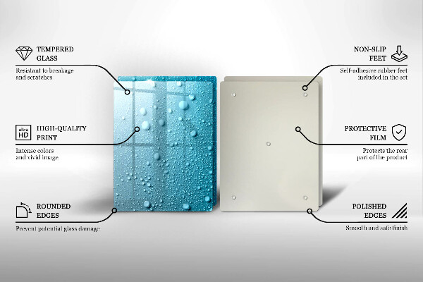 Herdabdeckung Wassertropfen