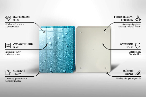 Herdabdeckung Wassertropfen