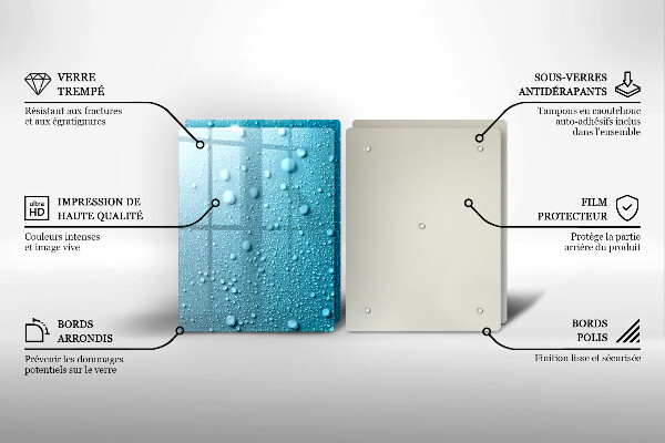 Herdabdeckung Wassertropfen