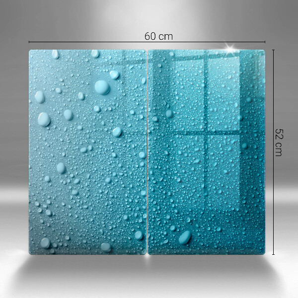 Herdabdeckung Wassertropfen