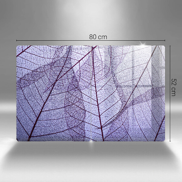 Herdabdeckung Blätter mit Adern