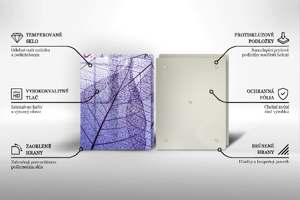 Herdabdeckung Blätter mit Adern