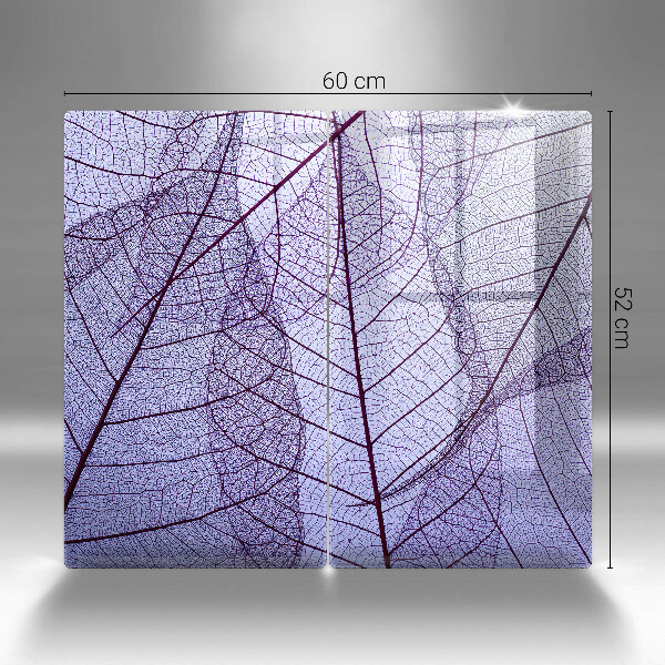 Herdabdeckung Blätter mit Adern