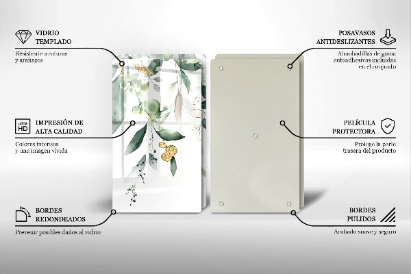 Herdabdeckung Aquarellblätter