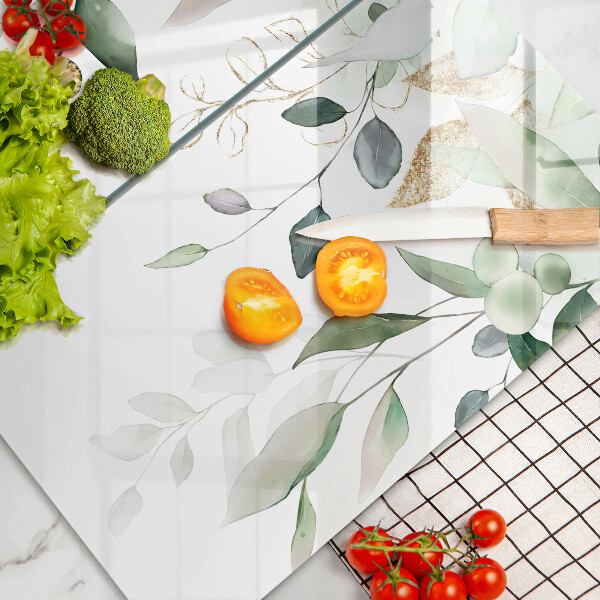 Herdabdeckung Aquarellblätter