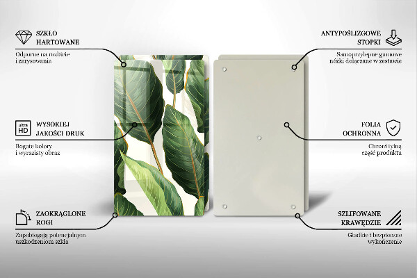 Herdabdeckung Bananenblätter