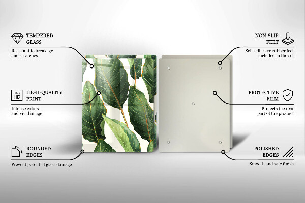 Herdabdeckung Bananenblätter