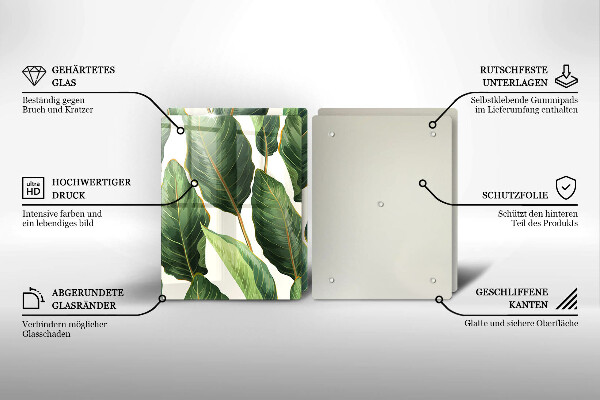 Herdabdeckung Bananenblätter