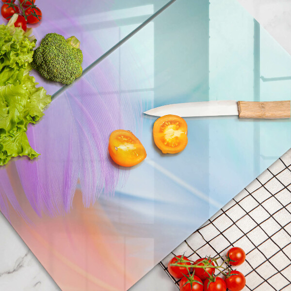 Herdabdeckung Pastellfedern