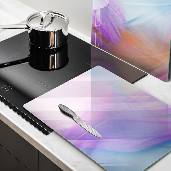 Herdabdeckung Pastellfedern