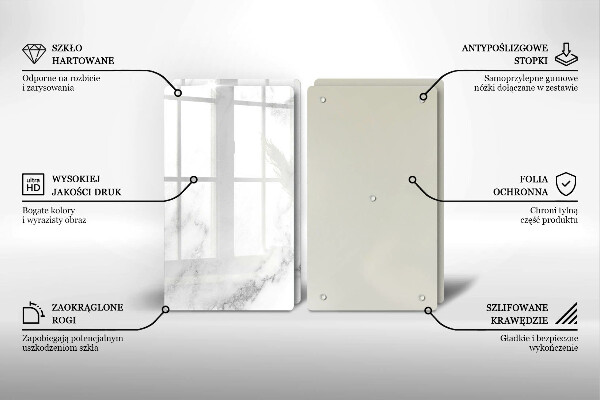 Herdabdeckung Moderner Marmor