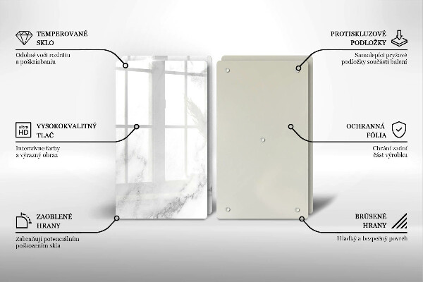 Herdabdeckung Moderner Marmor