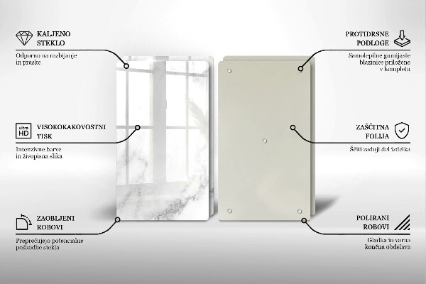 Herdabdeckung Moderner Marmor