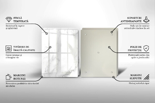 Herdabdeckung Moderner Marmor