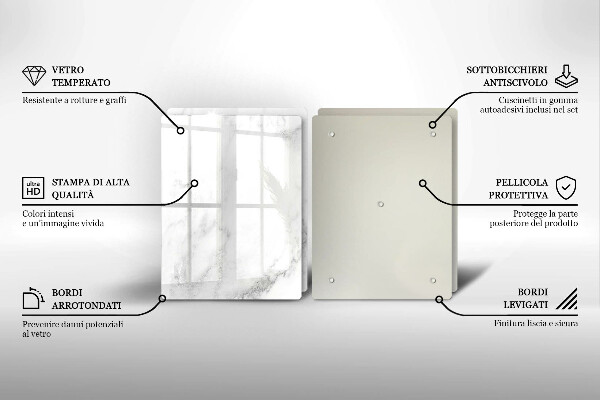 Herdabdeckung Moderner Marmor