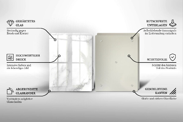 Herdabdeckung Moderner Marmor