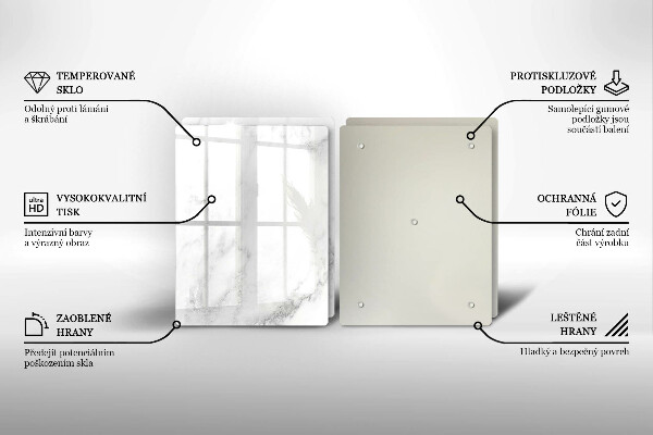 Herdabdeckung Moderner Marmor