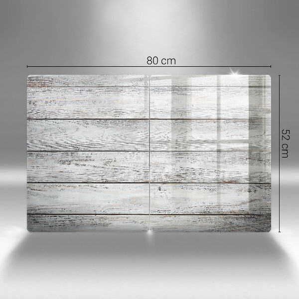 Herdabdeckung Helle Holzbretter