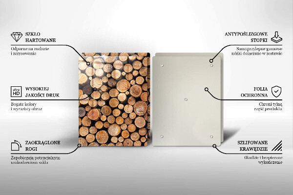 Herdabdeckung Baumstämme